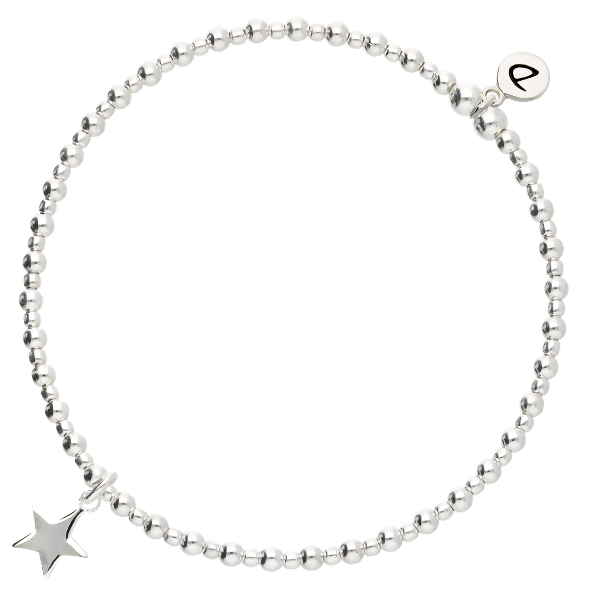 Bracelet Élastique En Argent 925 L\'Étoilé Gravable