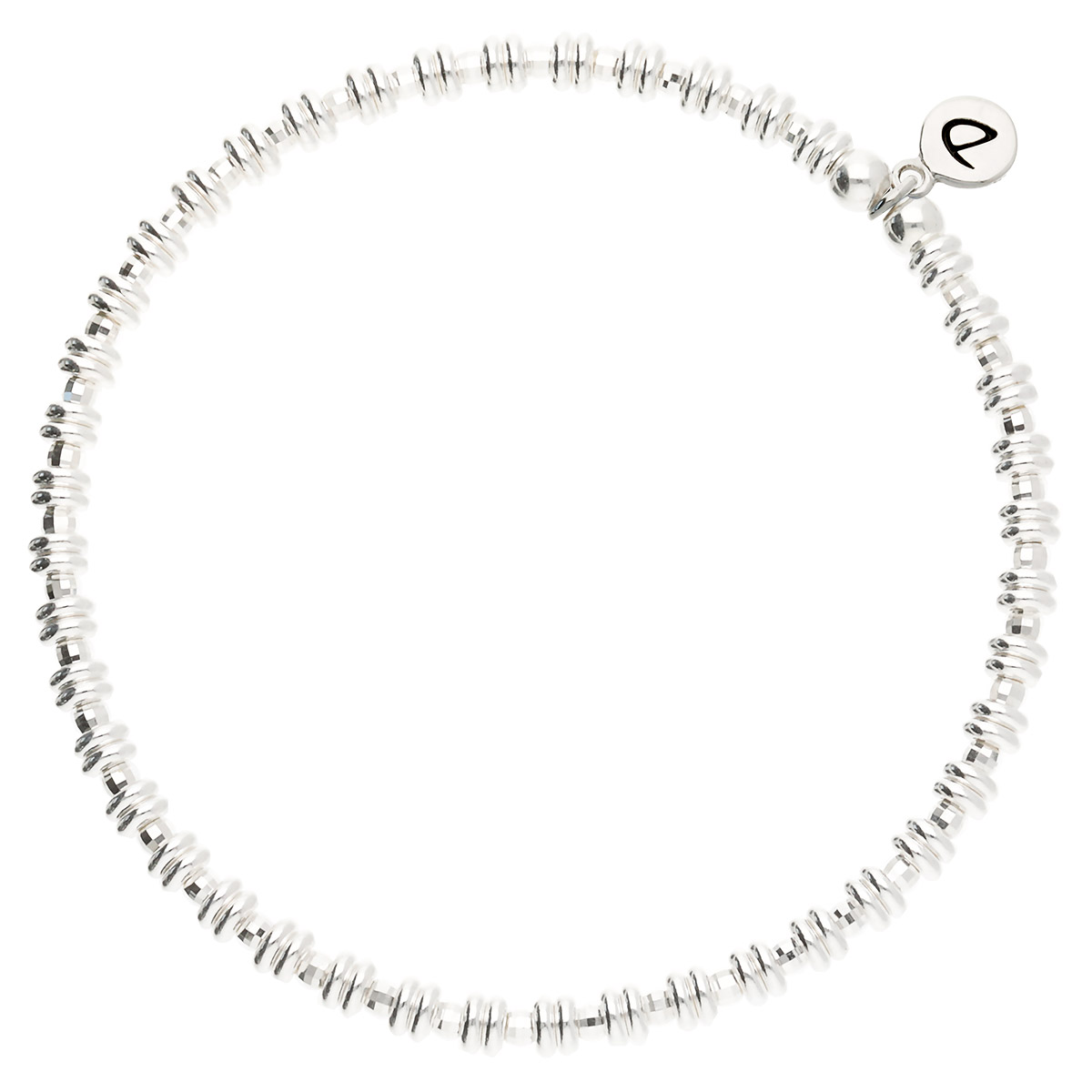 Bracelet Élastique En Argent 925 Rondelles