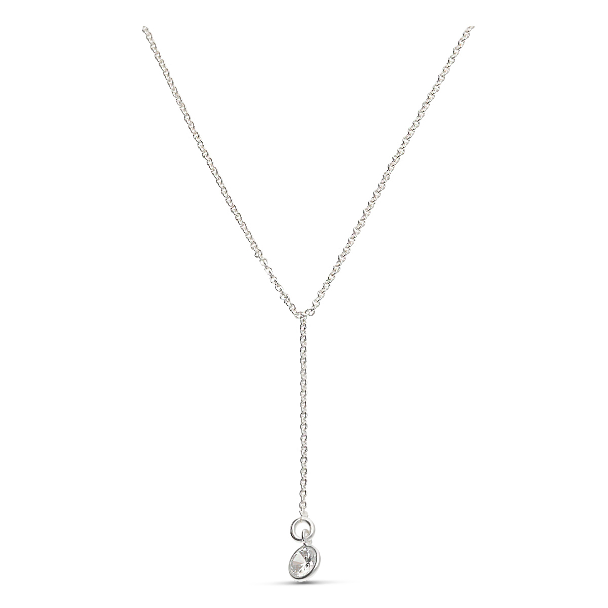 Collier Pure Oxyde De Zirconium En Argent 925