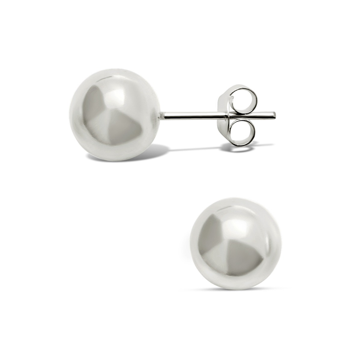 Boucles D'oreilles Boule 2mm En Argent 925 - Tige Poussette, Neuves Avec étiquettes