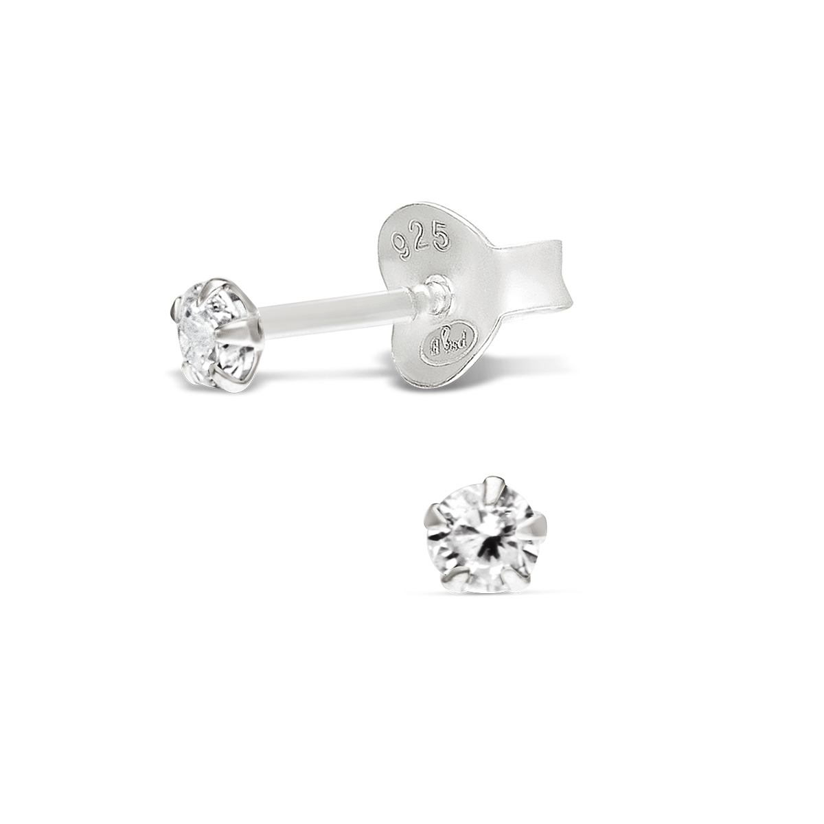 DIRECT OREILLES OXYDE ROND 3MM