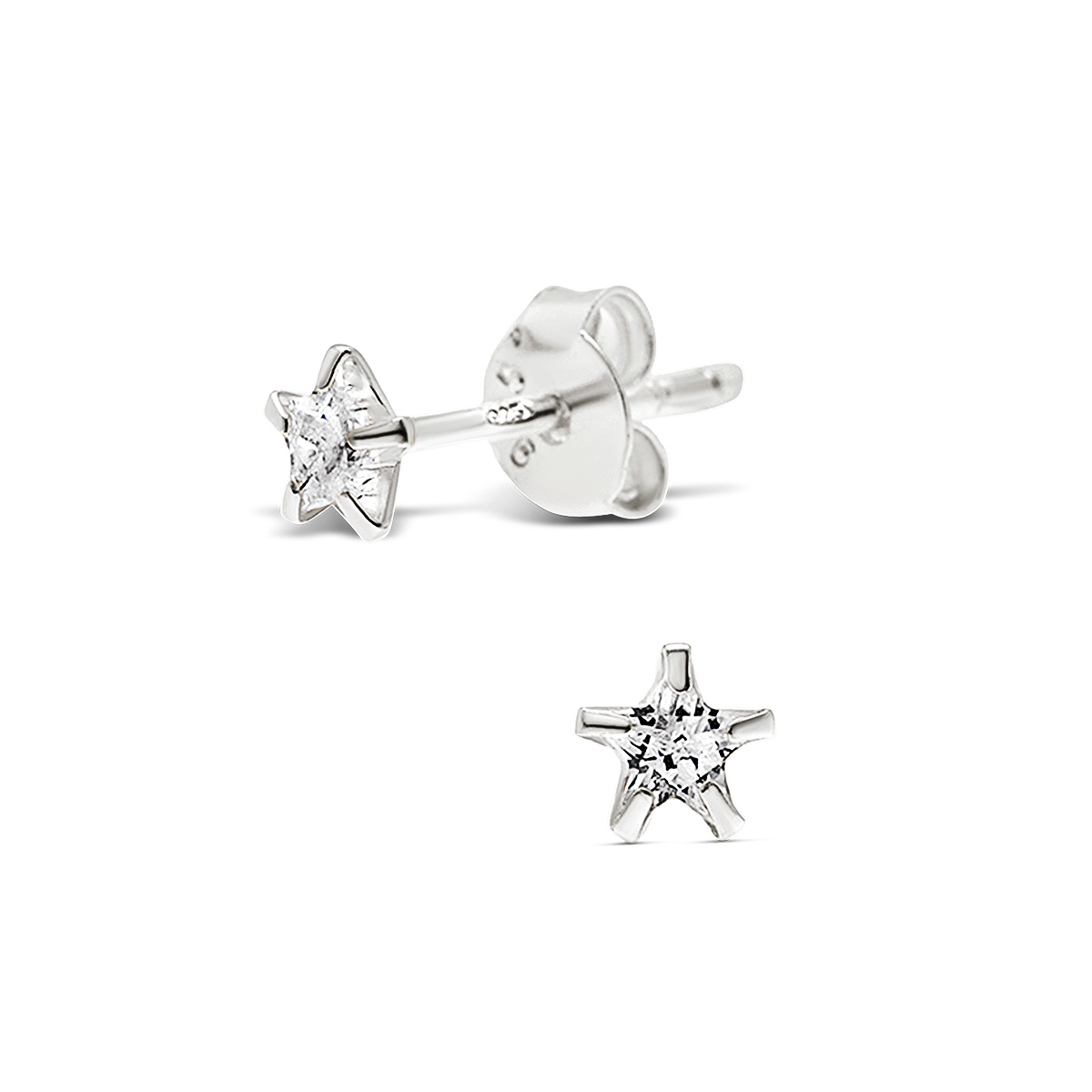 BOUCLES ETOILE OXYDE 5MM