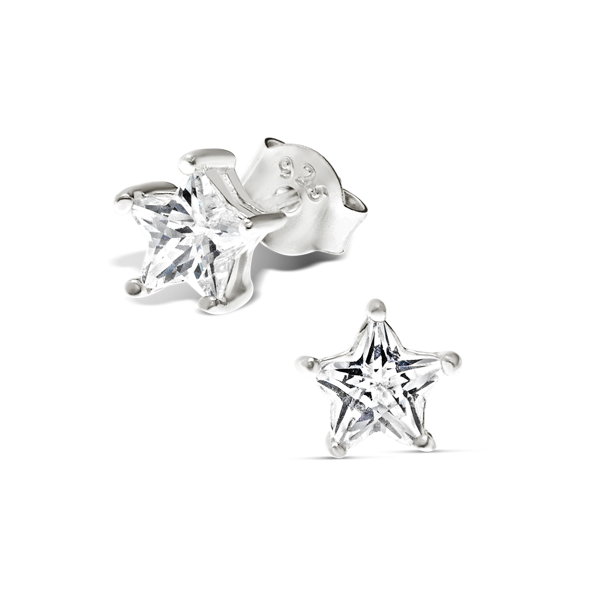 BOUCLES PETITE ETOILE OXYDE 5MM