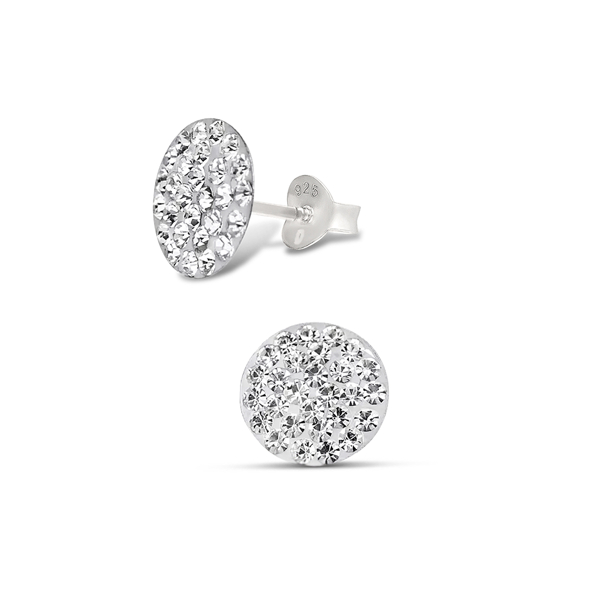 BOUCLES PLATES OXYDE BLANC
