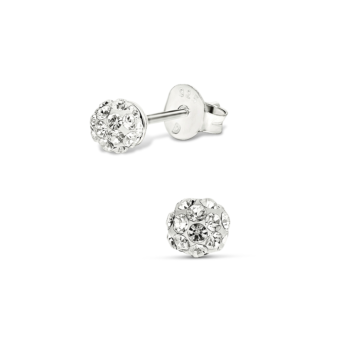 BOUCLES BOULE OXYDES BLANCS