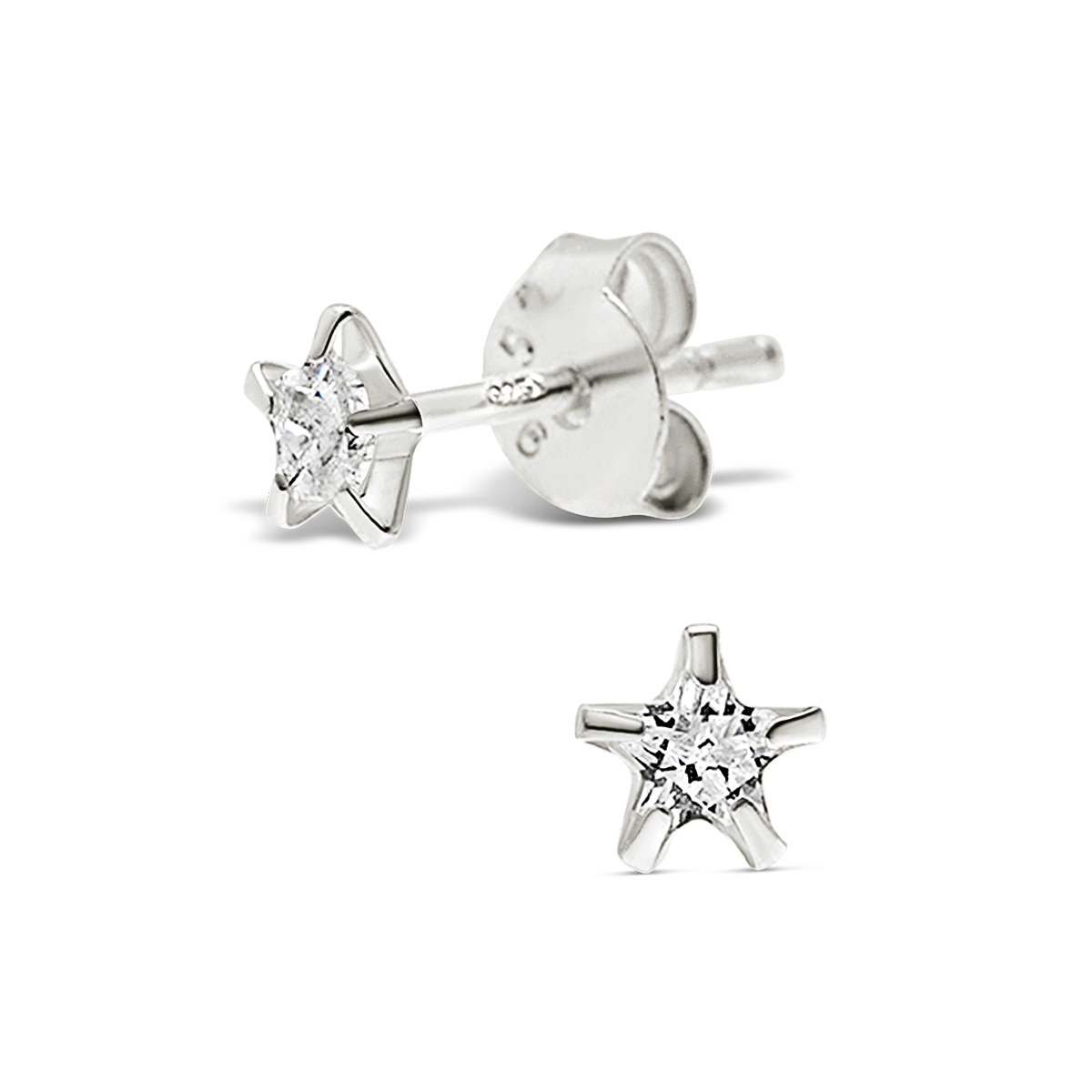 BOUCLES ETOILE OXYDE 4MM