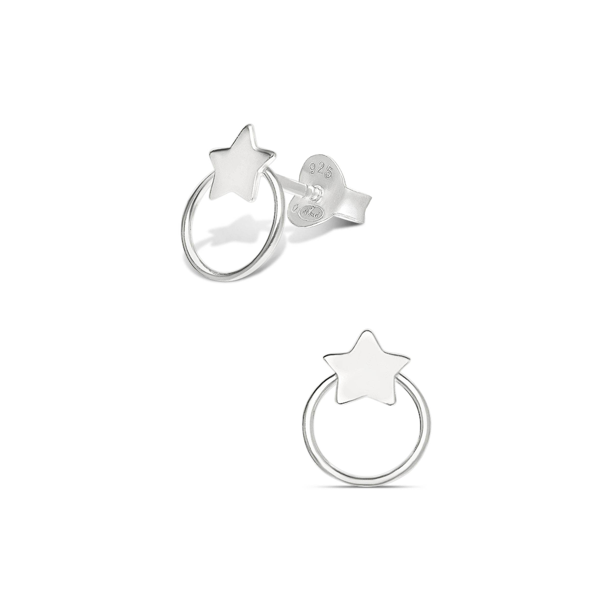 BOUCLES ANNEAUX EVIDES ET ÉTOILE