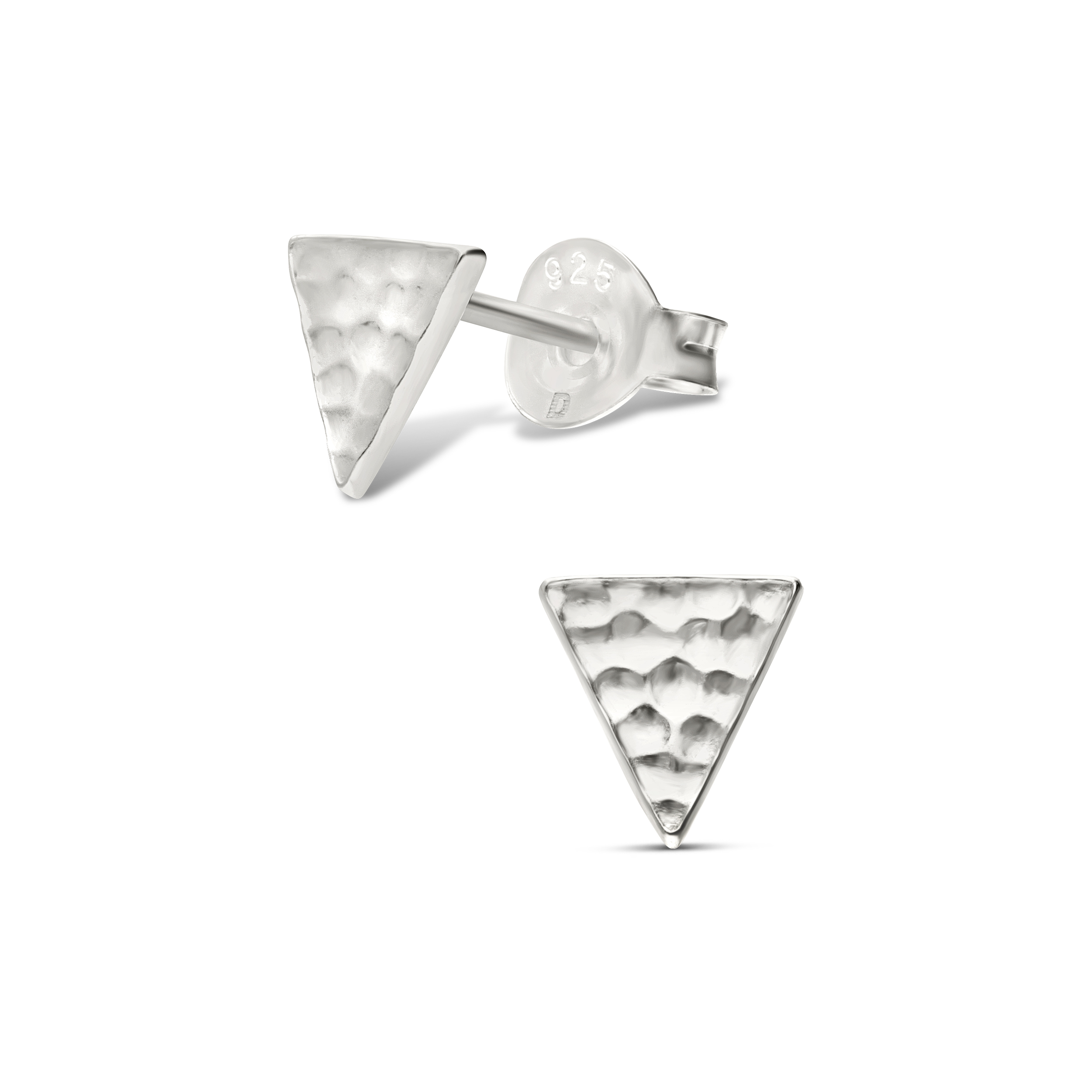 BOUCLES TRIANGLE MARTELÉ