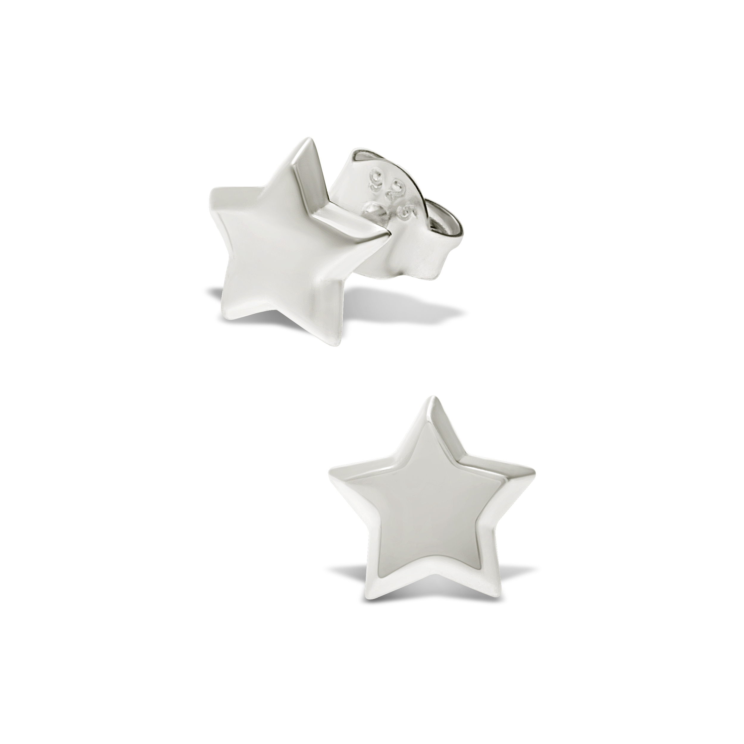 BOUCLES ETOILE LISSE 7MM