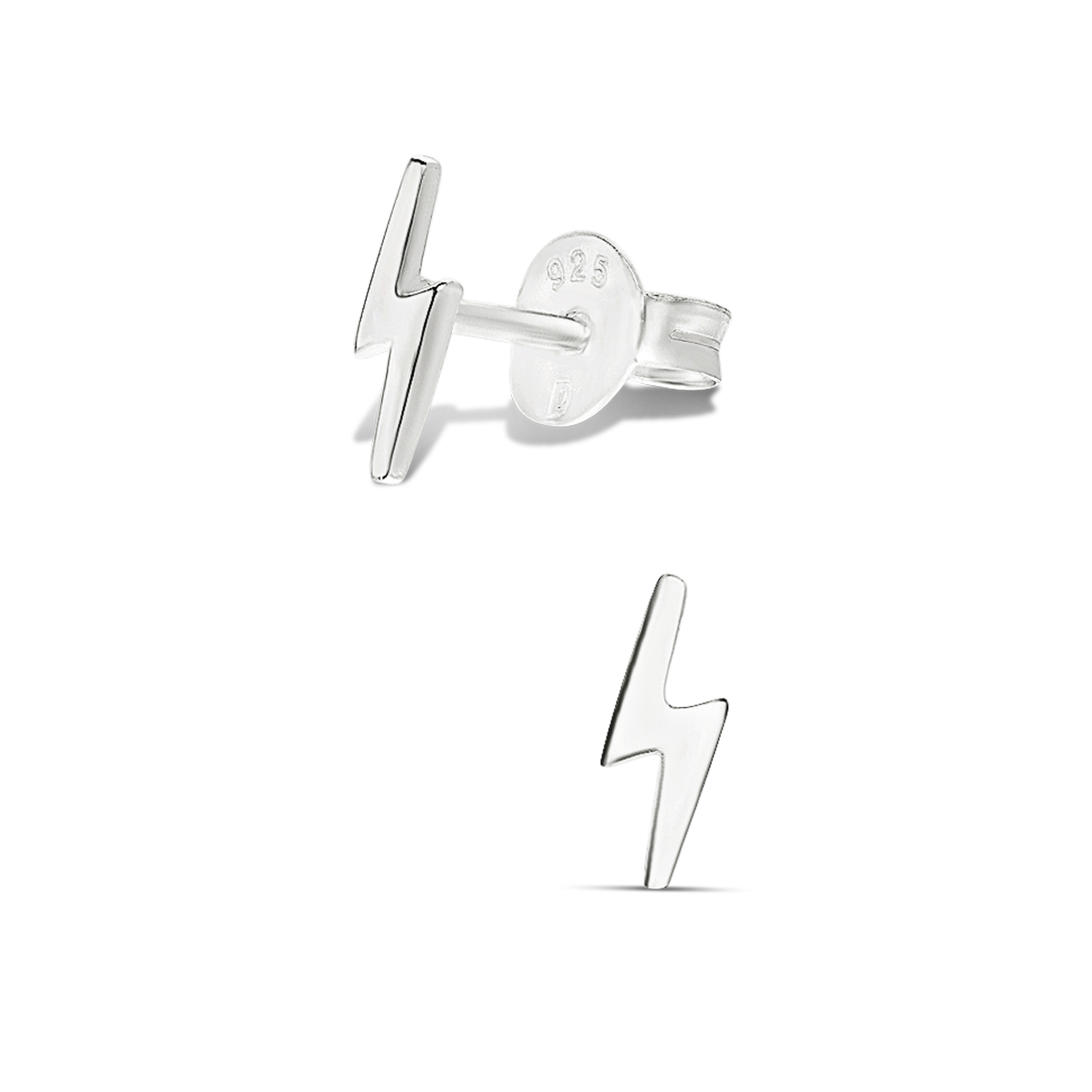 BOUCLES ÉCLAIR ROCK ARGENT