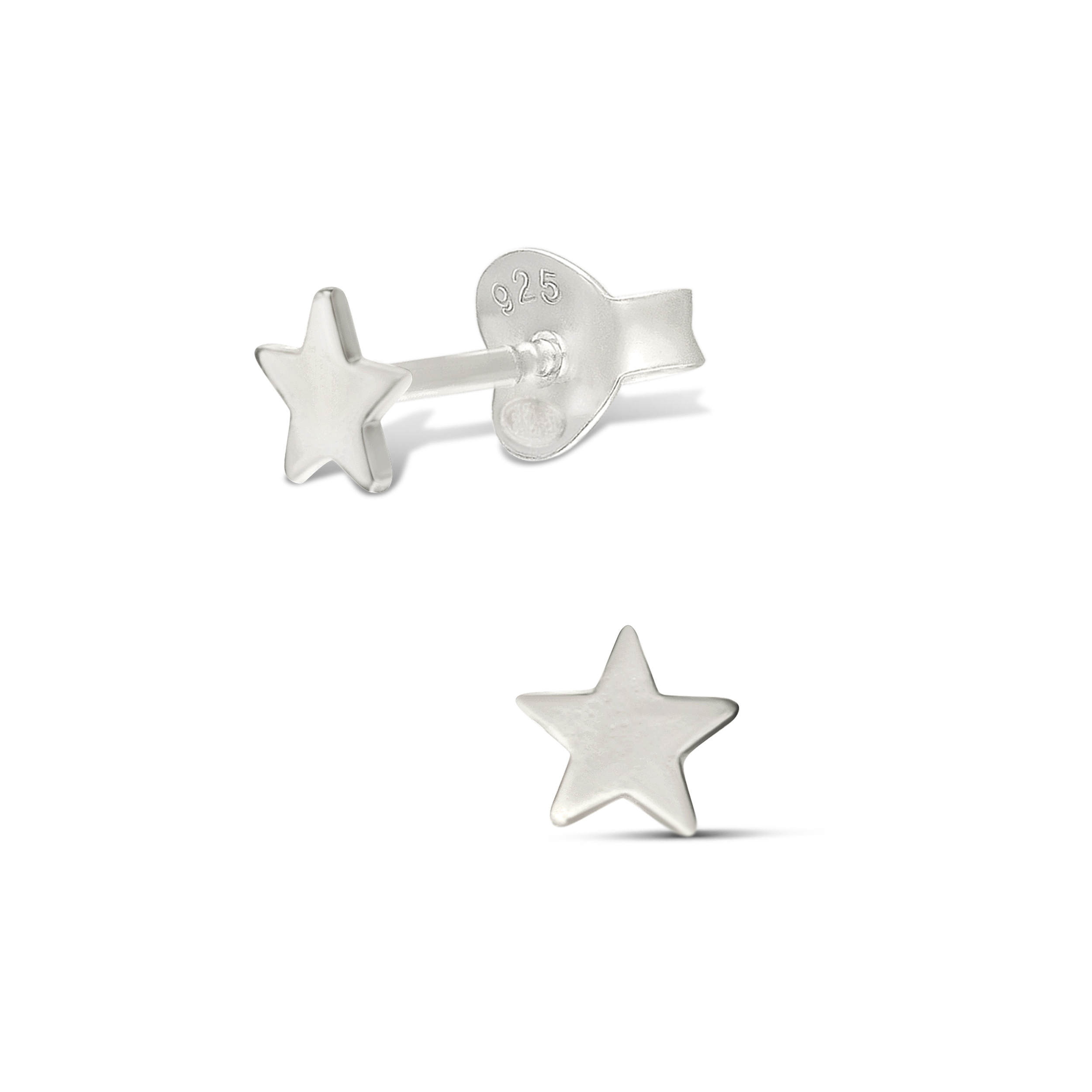 BOUCLES PETITE ÉTOILE PLATE