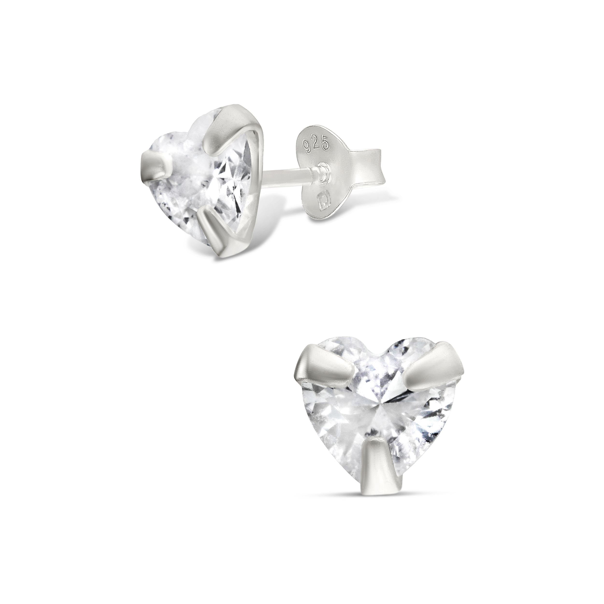 BOUCLES COEUR OXYDE 5MM