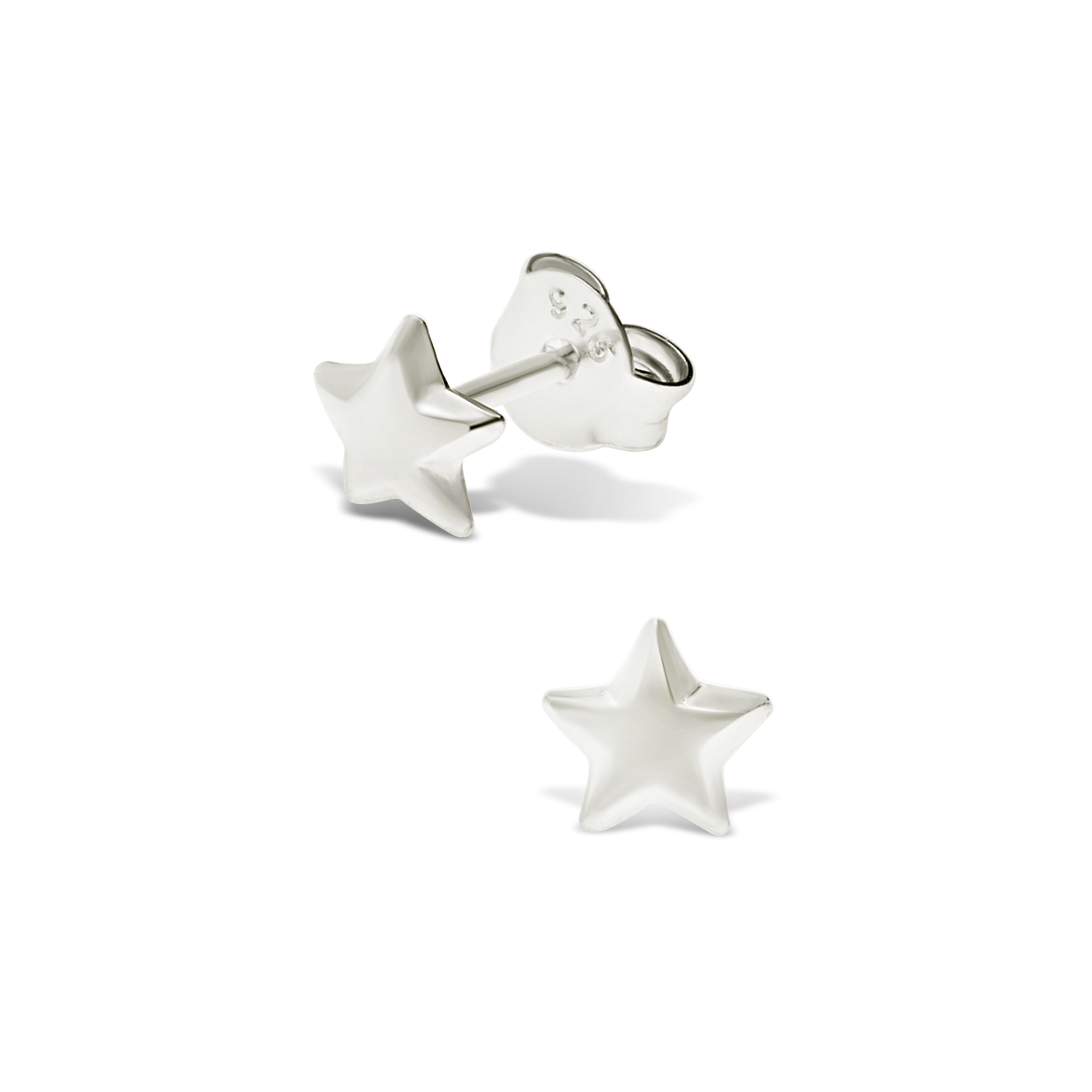 BOUCLES ETOILE LISSE 5MM