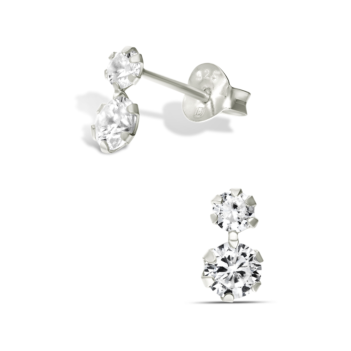 BOUCLES DOUBLE ROND OXYDE
