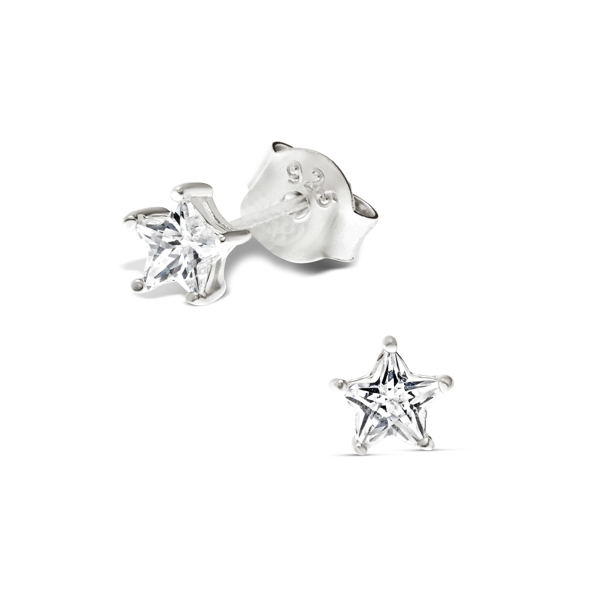 BOUCLES PETITE ETOILE OXYDE 3MM