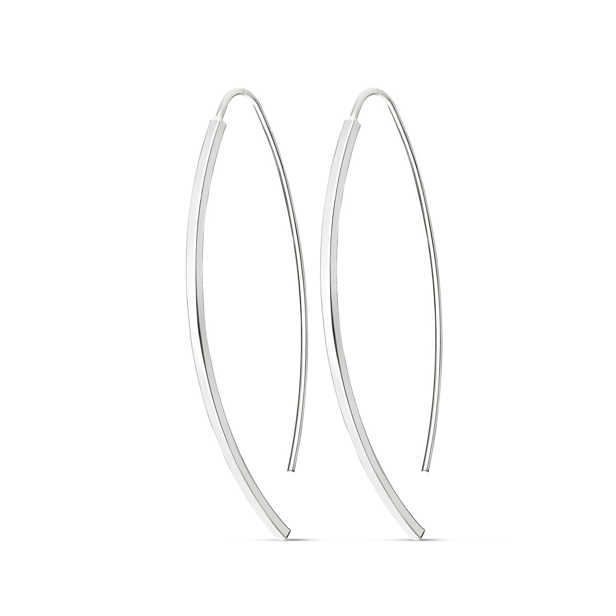 Boucles D'Oreilles Créoles Argent 925 Double Cercle - Deyanse Hypoallergéniques Minimalistes