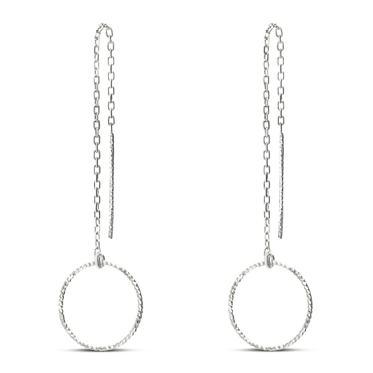 BOUCLE PENDANTE ANNEAU EVIDE
