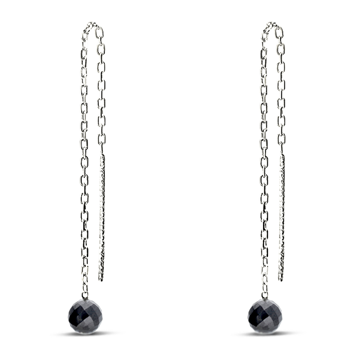 BOUCLE CHAINE FINE SPINELLE 4MM