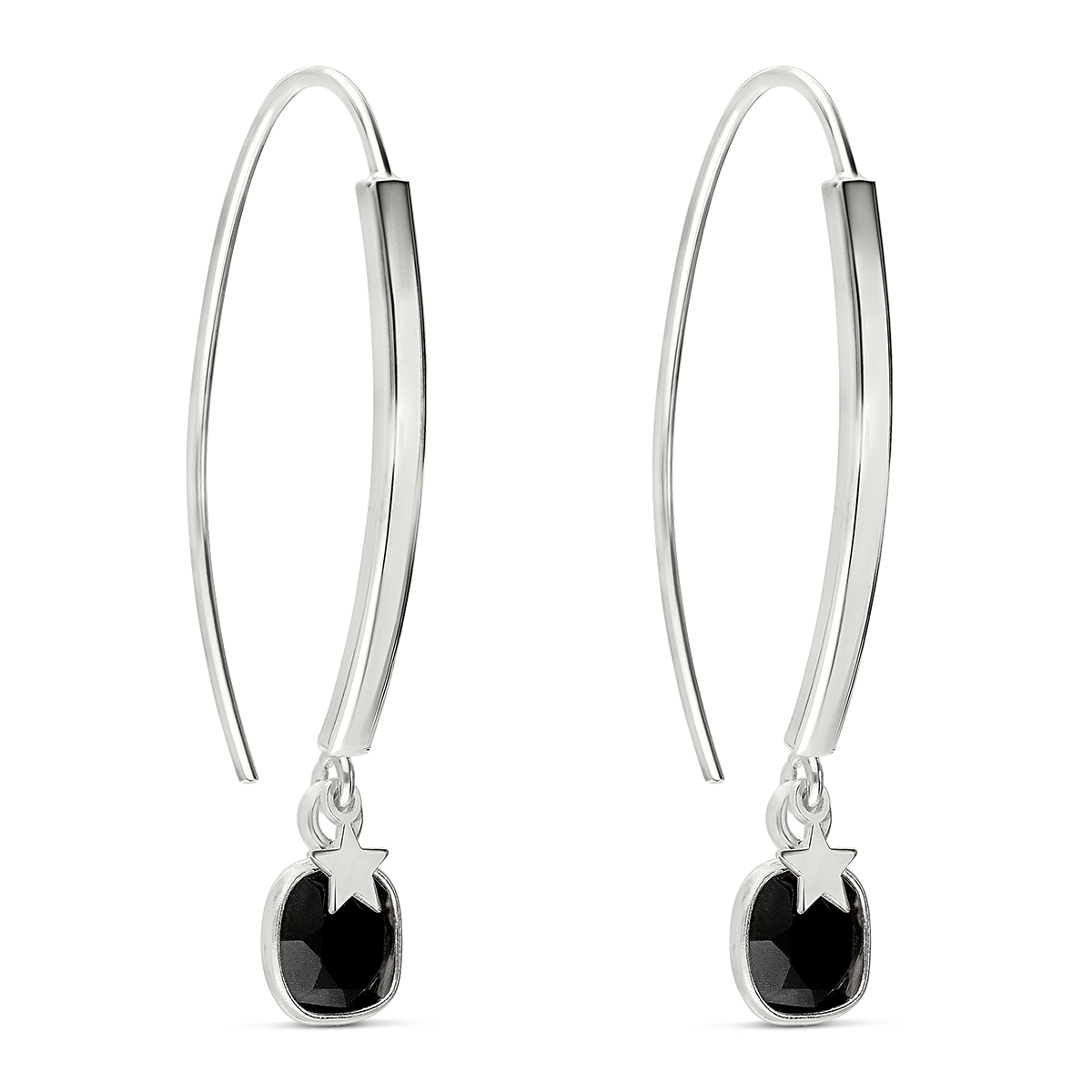 BOUCLES LOVINA CARRE ONYX