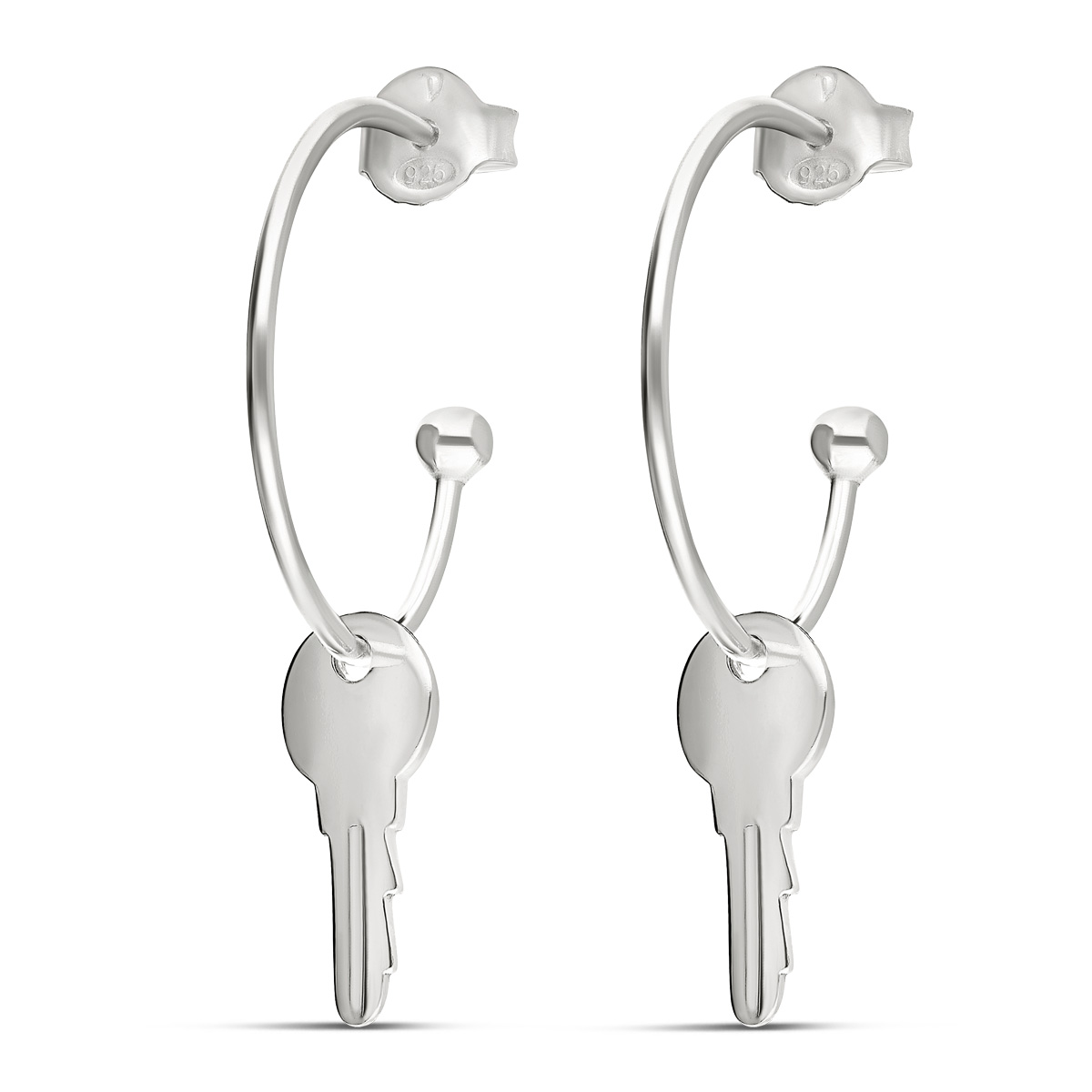 CRÉOLES CLEF ARGENT