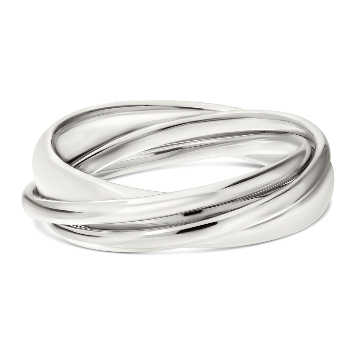 BAGUE 3 ANNEAUX LISSES ET MARTELÉS
