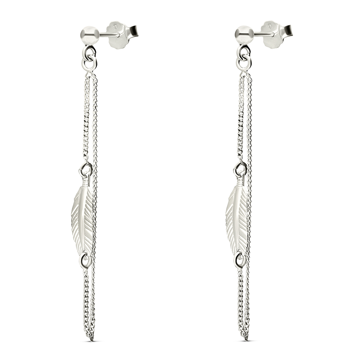 BOUCLES PLUME SUR CHAINE