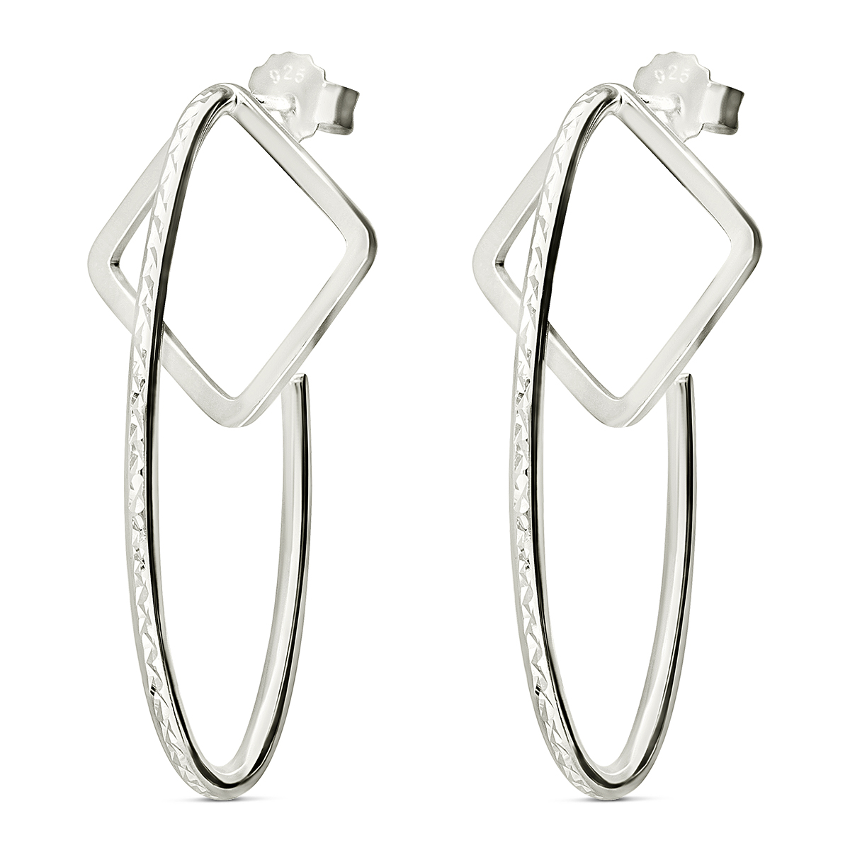 BOUCLES MERIDA ARGENT
