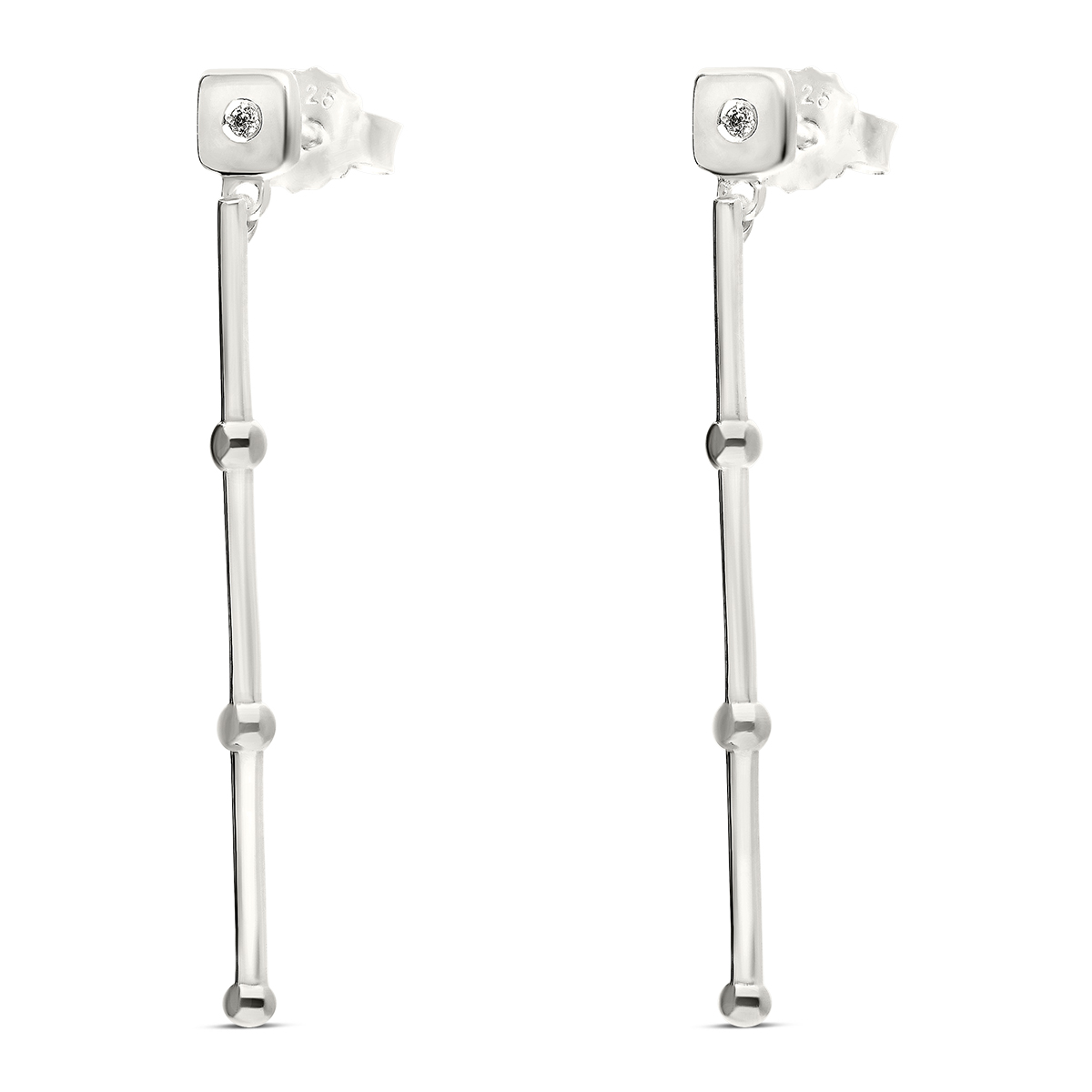 BOUCLES CARRÉ ET BARRE LISSE