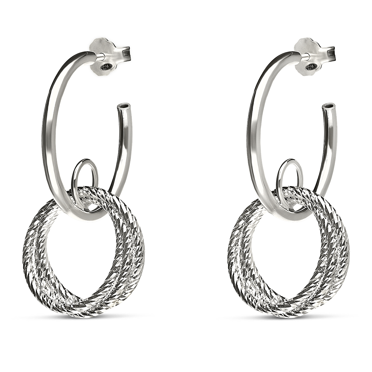 CRÉOLES ANNEAUX ARGENT 20MM BRAGA