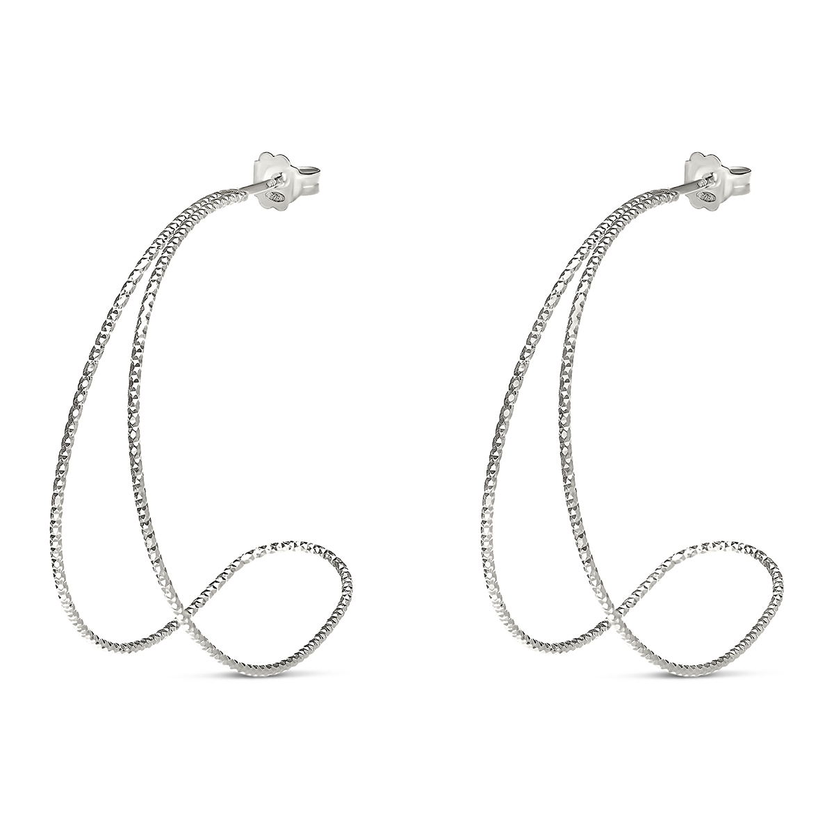 CRÉOLES GOUTTE CISELÉE 40MM ITZA