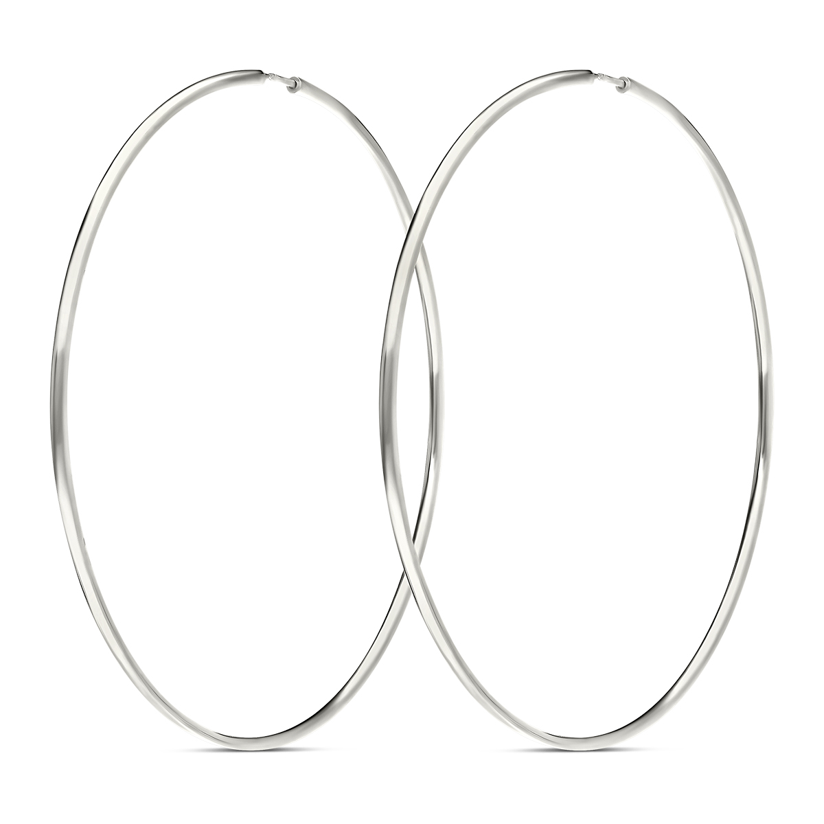 CREOLES LISSES TUBE ROND 60MM