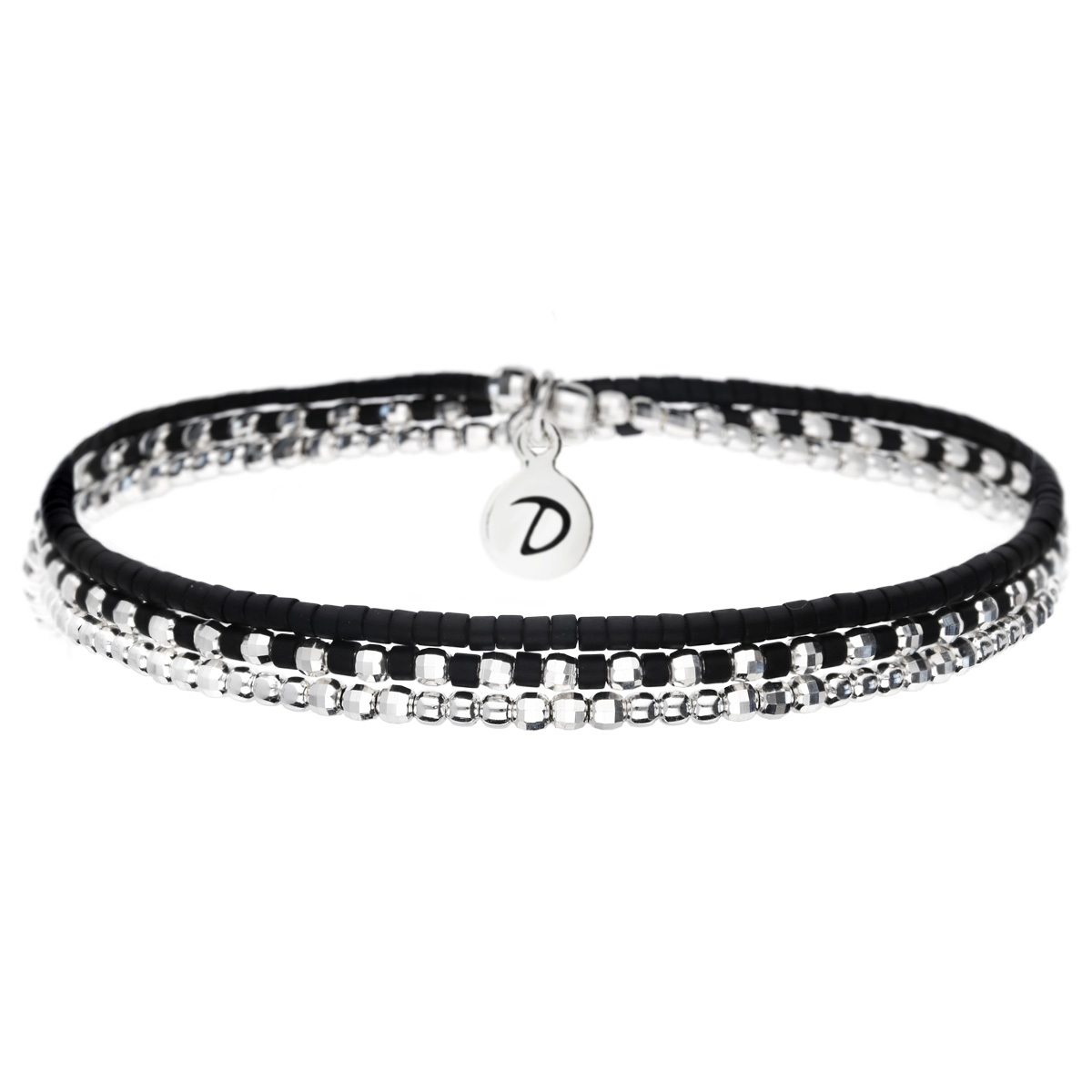 BRACELET HEAVEN MIYUKI NOIR TRIPLE TOURS