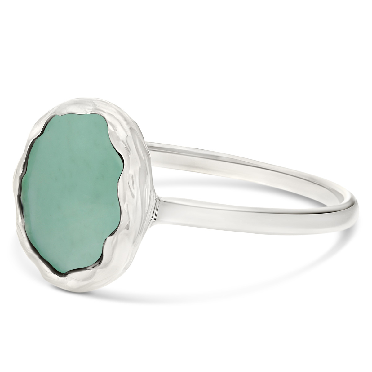 BAGUE AVENTURINE OVALE 9MM