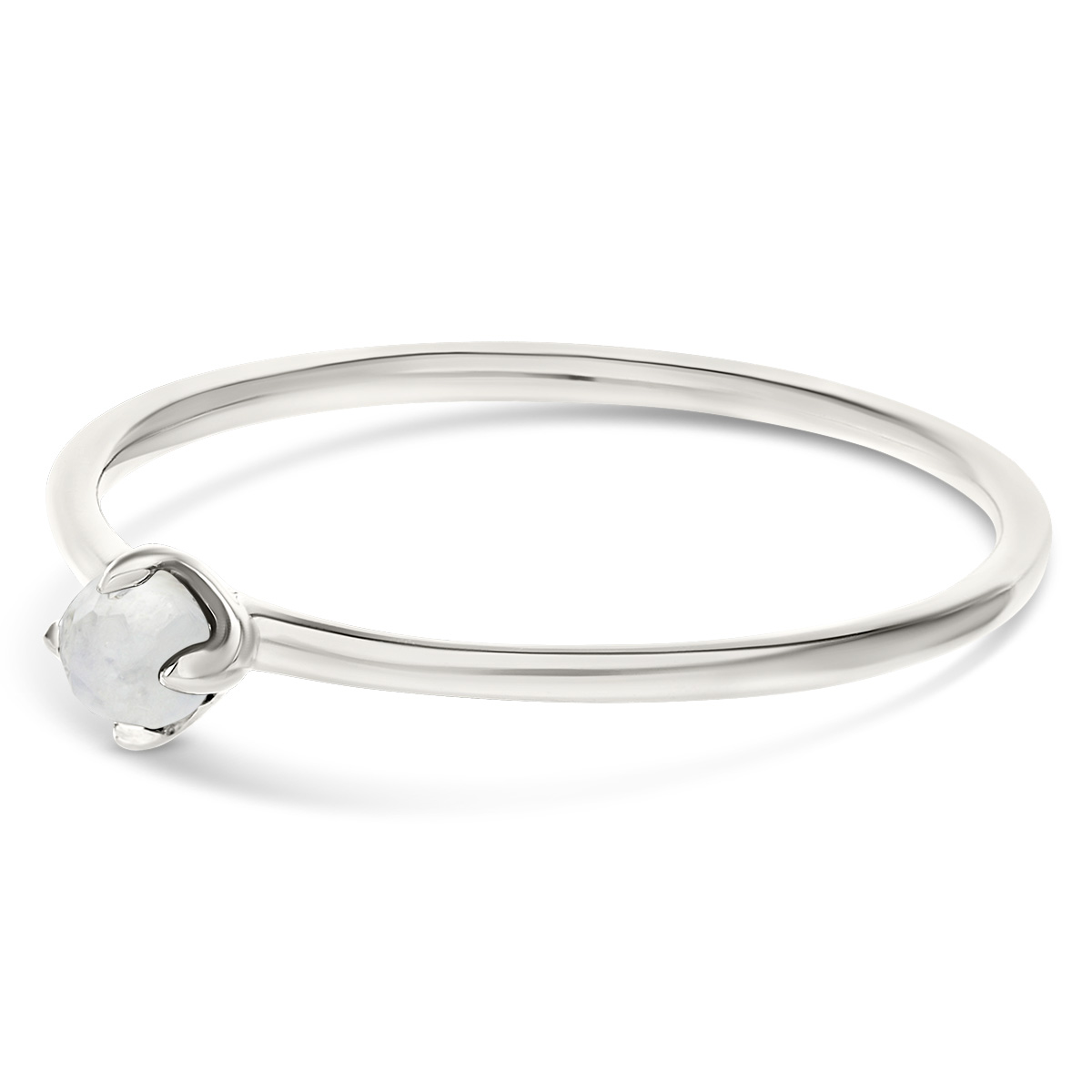 BAGUE ANNEAU FIN PIERRE OPALINE