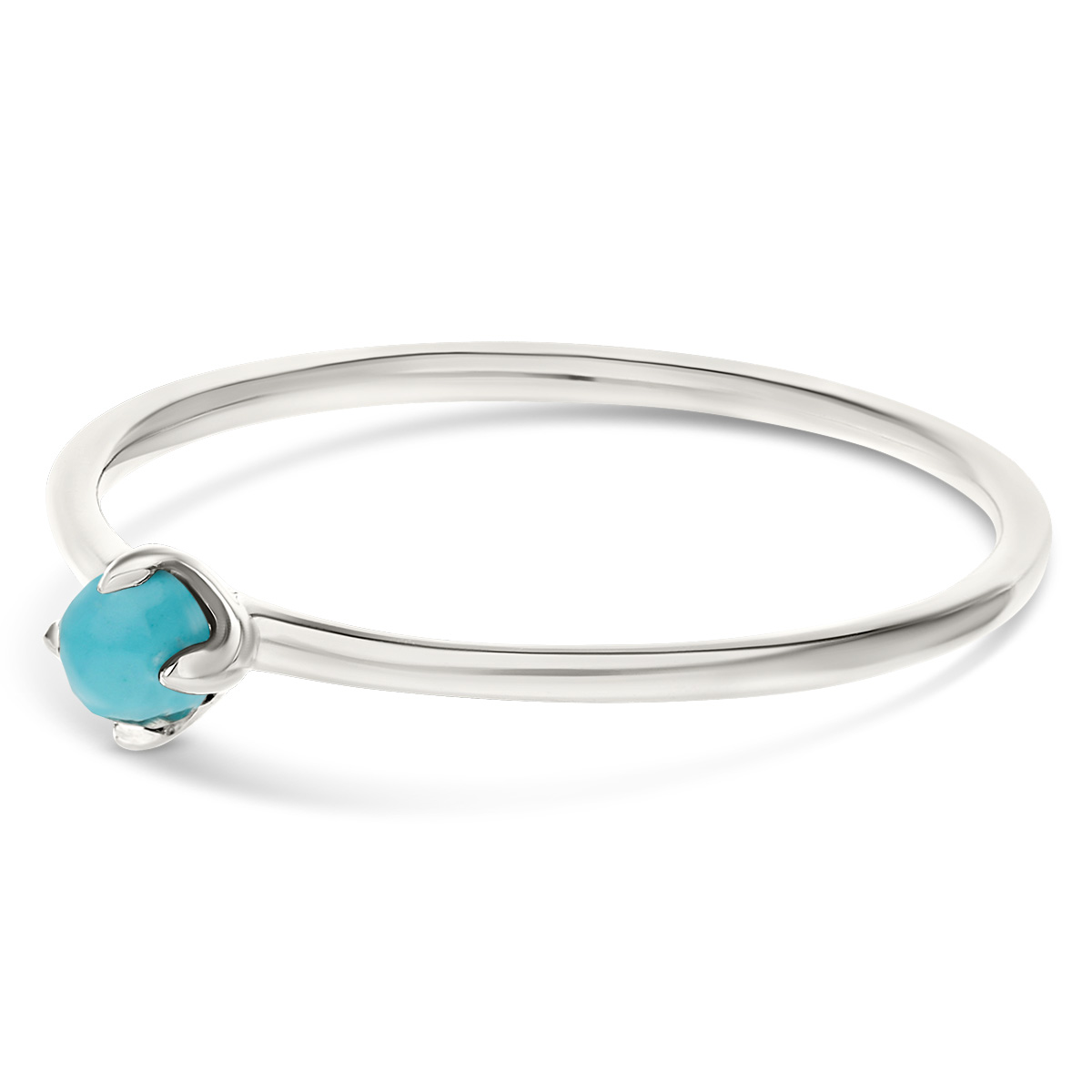 BAGUE ANNEAU FIN PIERRE TURQUOISE