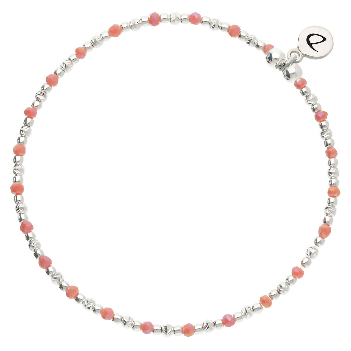 Bracelet Élastique Argent 925 Corail Mayotte