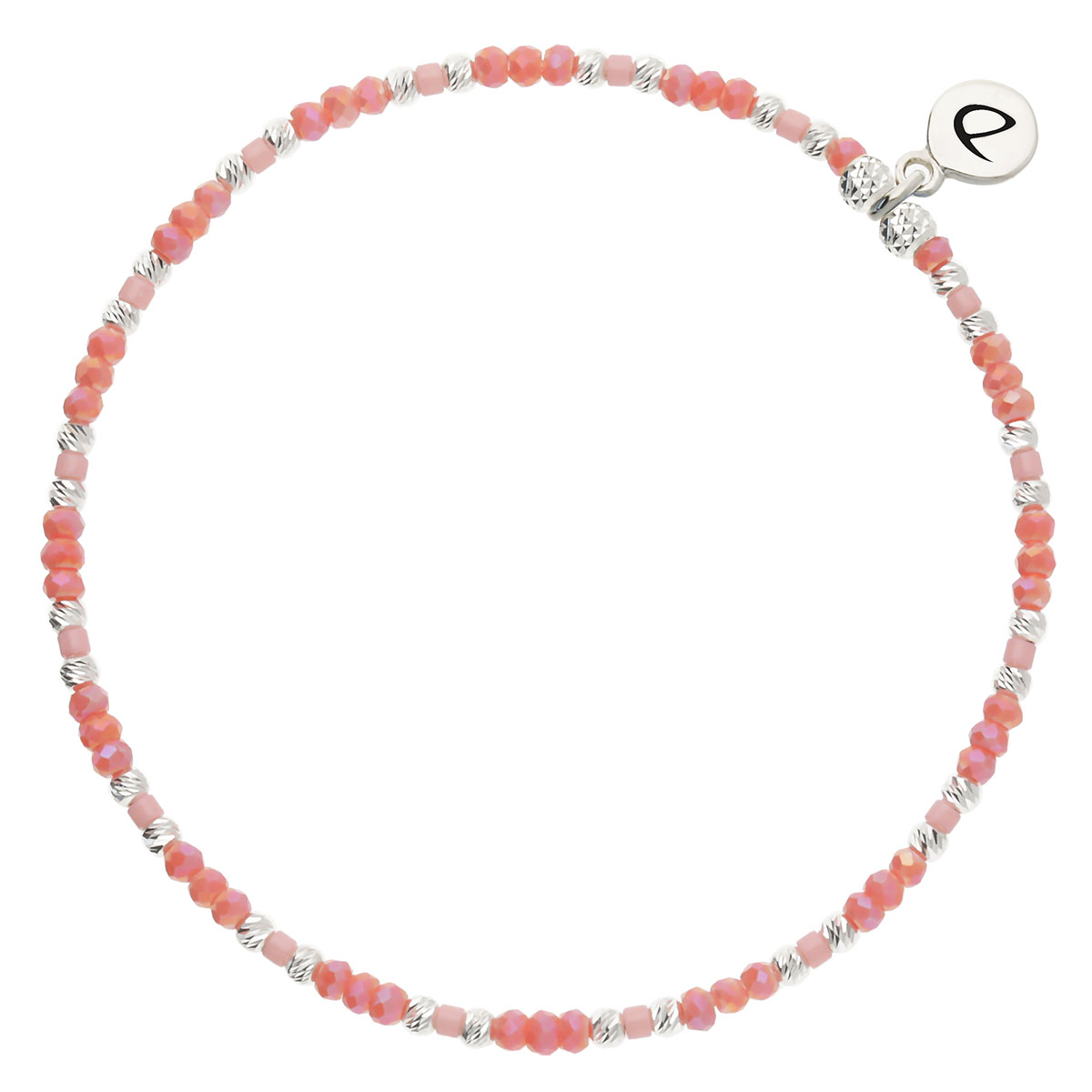 Bracelet Élastique Argent 925 Corail Nusa