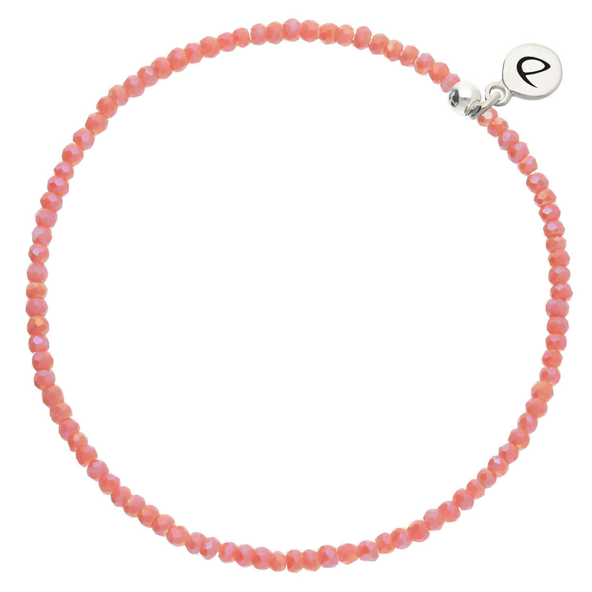 Bracelet Élastique Argent 925 Corail