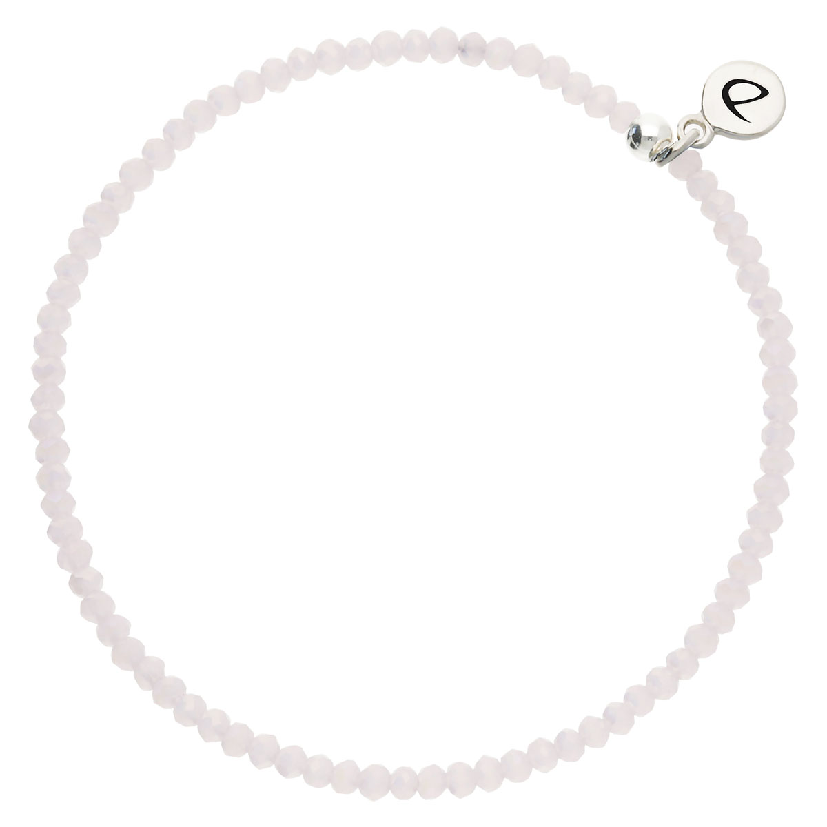 Bracelet Élastique Argent 925 Rose Pastel