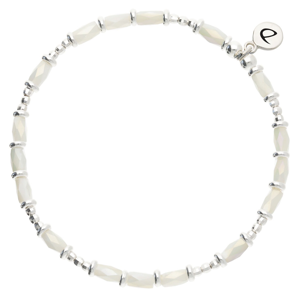 Bracelet Élastique Argent 925 Vert Pastel Prestance