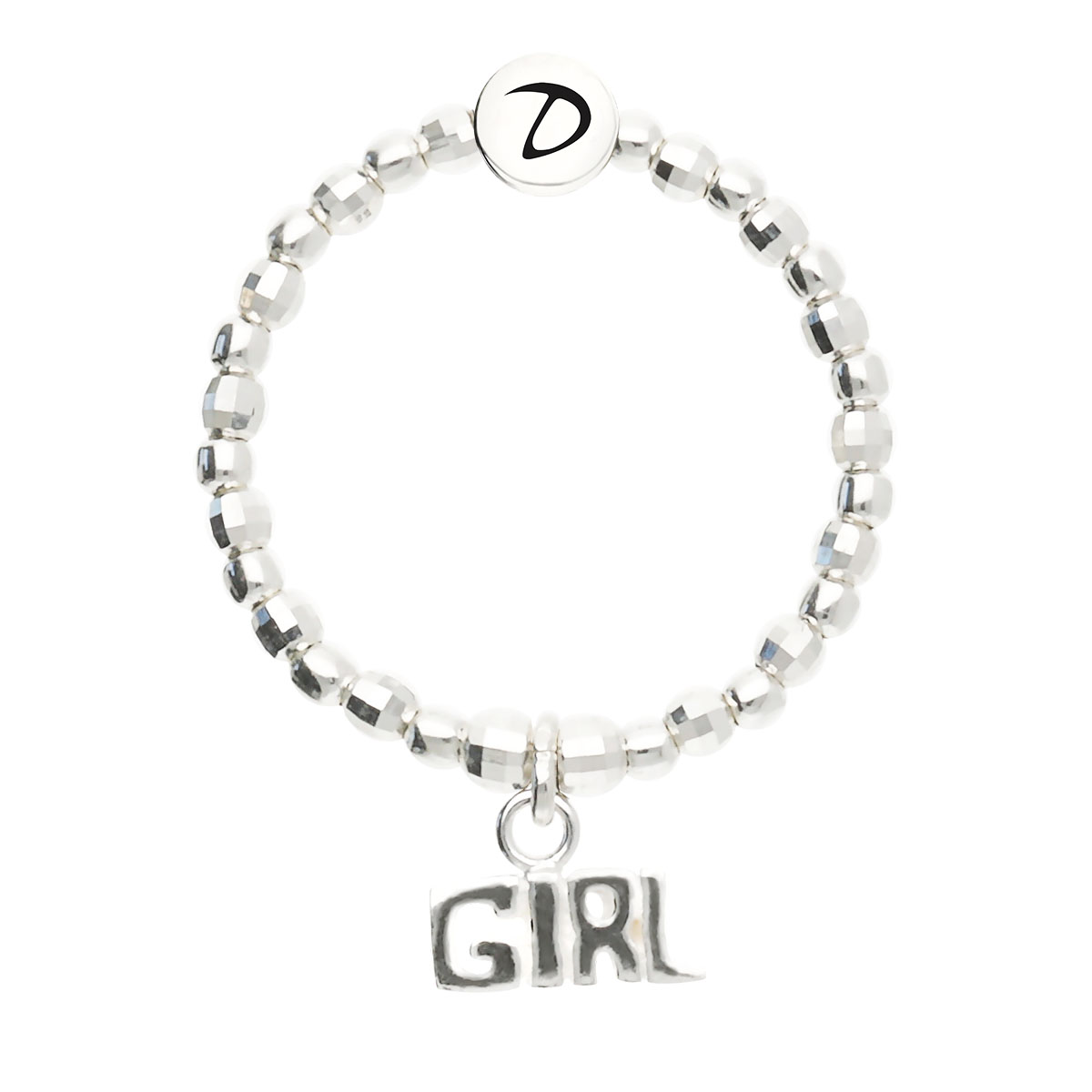 Bague Élastique Argent 925 Girl