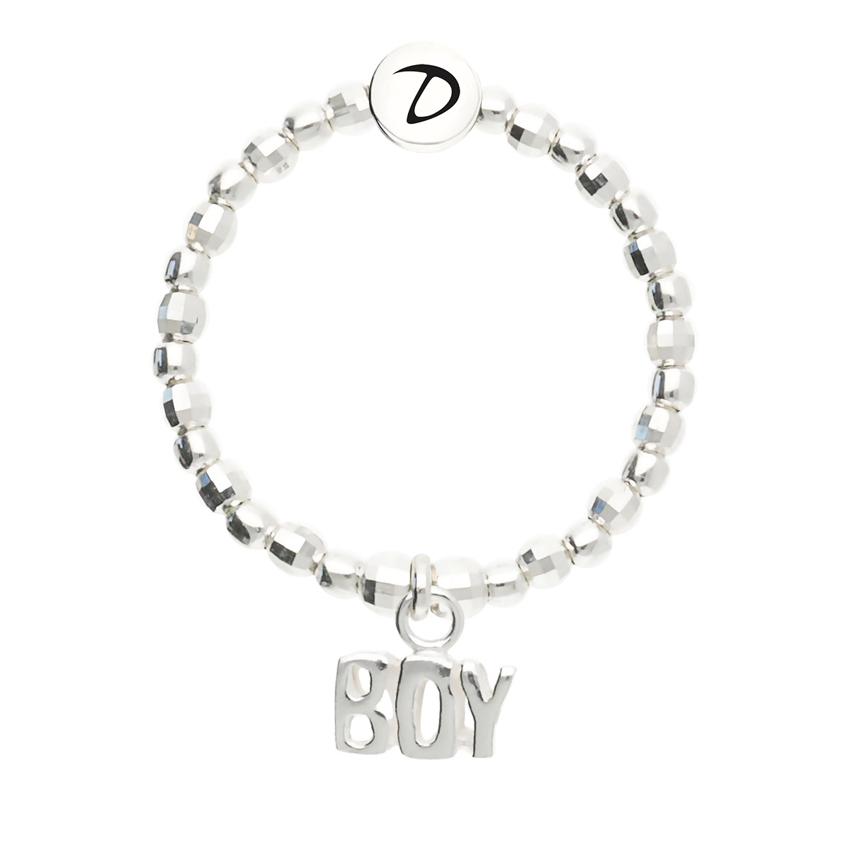 Bague Élastique Argent 925 Boy