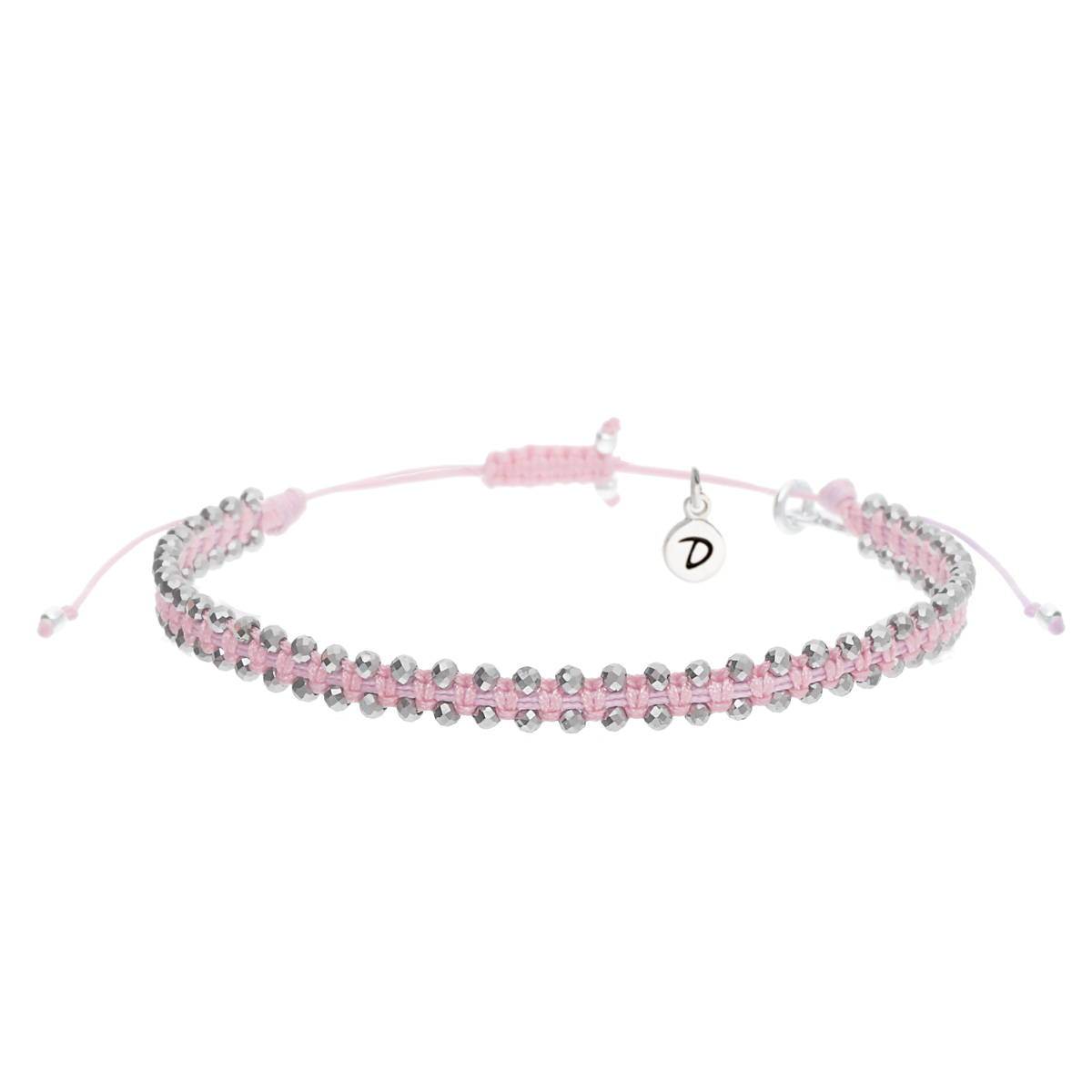 Bracelet Le Magnifique Argent 925 Rose Pastel Pierre Fines Térahertz