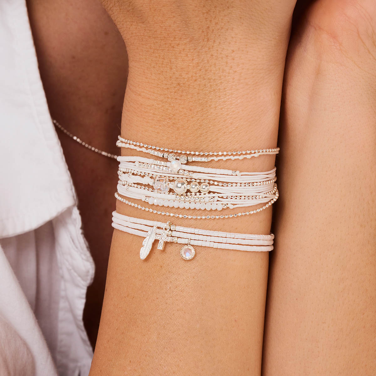 Bracelet En Strass Étincelant Style Tennis 7 Doré Lien Oculaire