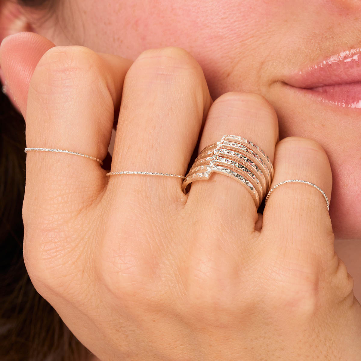 Bijoux et Objets - Bague ambre en argent 925 – Taille 54