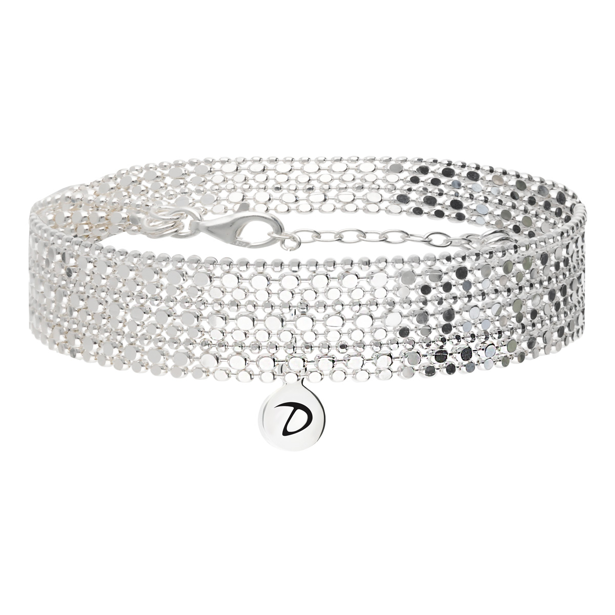 Bracelet Chaîne 3 Tours Argent 925 Les Petits Cubes