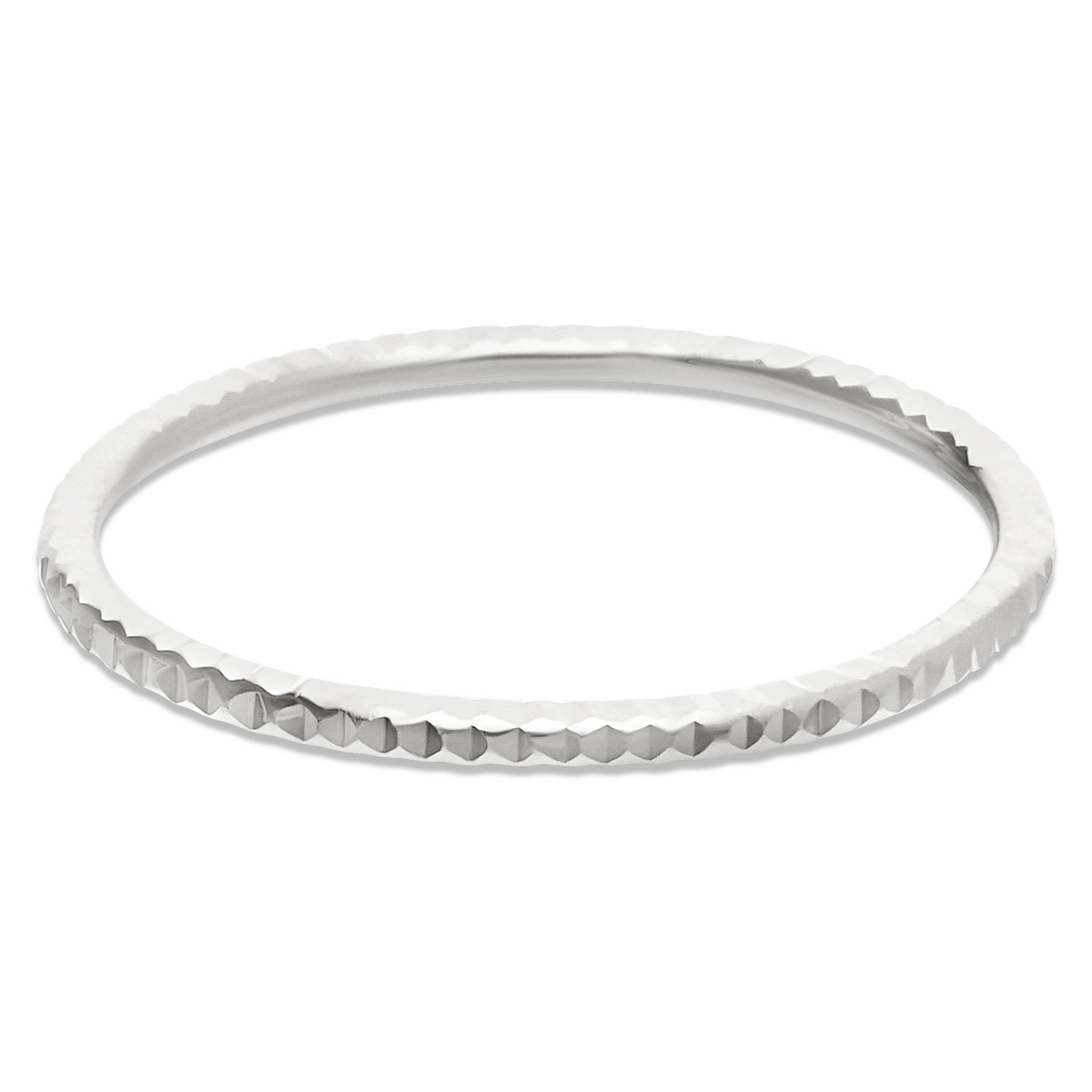 Bague Anneau Cranté Argent 925