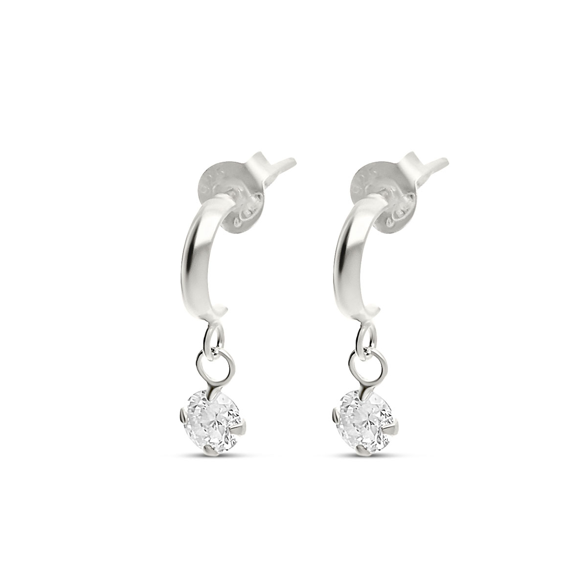 Mini Créoles Argent 925 Petit Oxyde