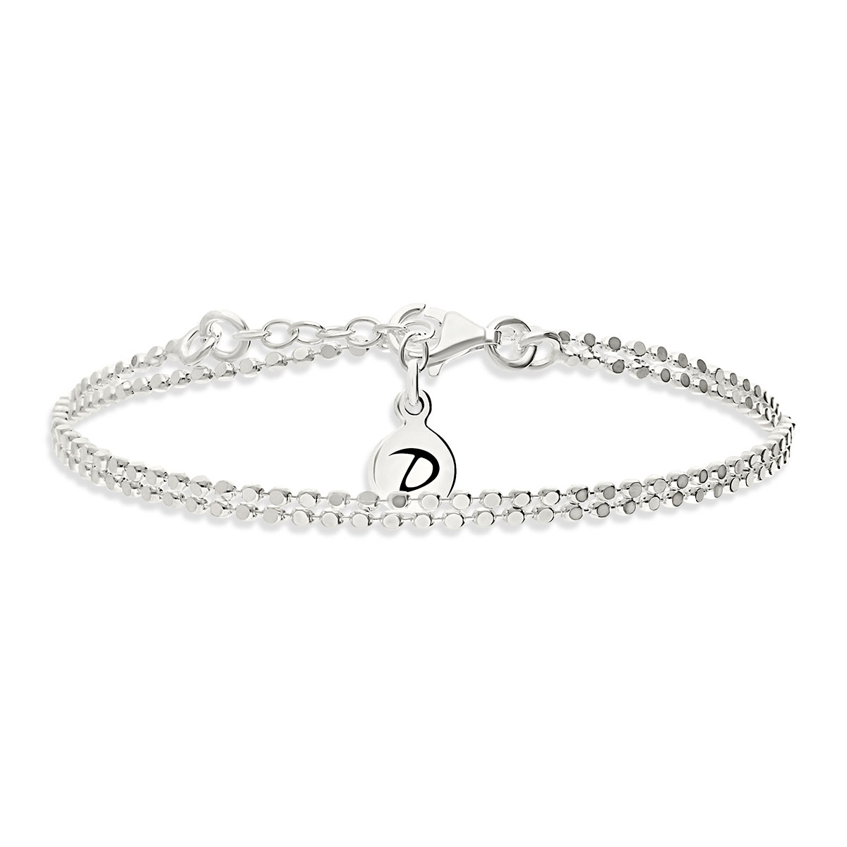 BRACELET DOUBLE PETITE MAILLE ROCK