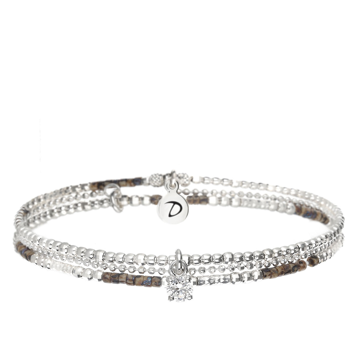 BRACELET ÉLASTIQUE CHAÎNE OXYDE LEOPARD